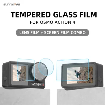 Lens Screen Protector Пленка из закаленного стекла Защитная пленка Аксессуары для спортивной камеры Osmo Action 4