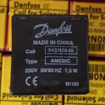 Danfoss Катушка электромагнитного клапана 042N0840 ТИП AM230C 7,5 Вт Внутренний диаметр 10 мм