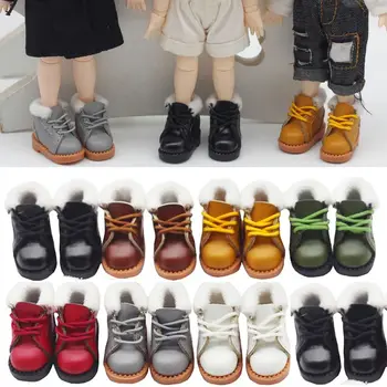 Для obitsu11GSCbody9OB11 для 1/11 OB11 Симпатичные кукольные сапоги Кожаная обувь Воловья кожа Куклы Обувь Новая повседневная