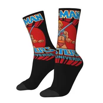 Masters Of The Universe He-Man Мужские Носки Экипажа Унисекс Милые 3D-печатные носки Аниме Фильм Платье Носки