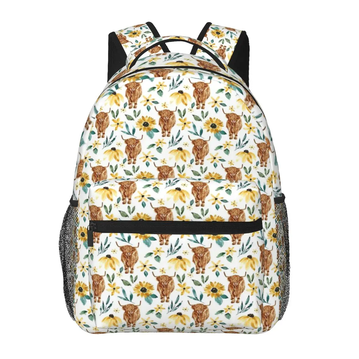Рюкзак Highland Cow With Sunflowers One Casual