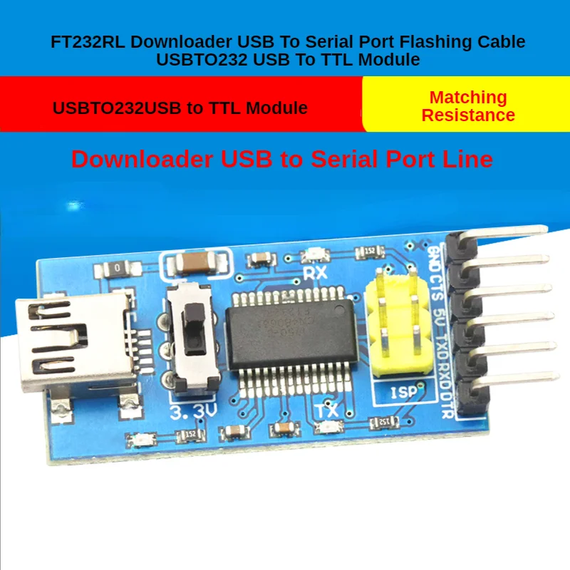 FT232RL Загрузчик USB-последовательный порт Прошивка кабеля USBTO232 USB-TTL модуля