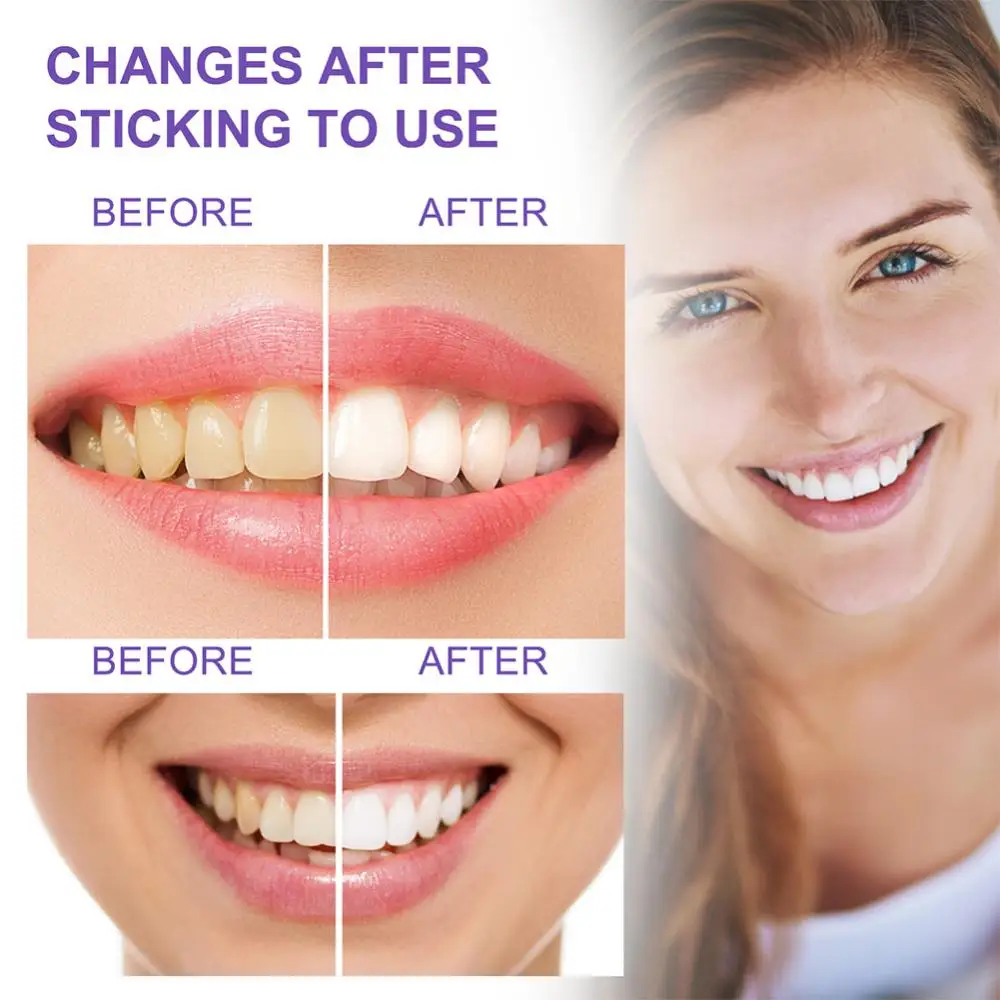 фиолетовый корректор зубов отбеливающая зубная паста уход за эмалью легкий уход улыбки пятна от зубного налета уменьшение пожелтения чистка полости рта