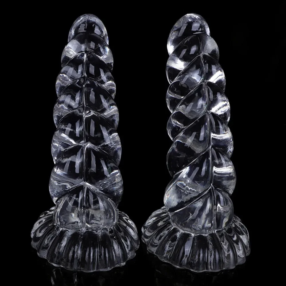 фаллоимитатор анальная пробка с присоской желе прозрачный пенис анальная пробка унисекс секс стоппер анальный расширитель для взрослой женщины анальная секс-игрушка
