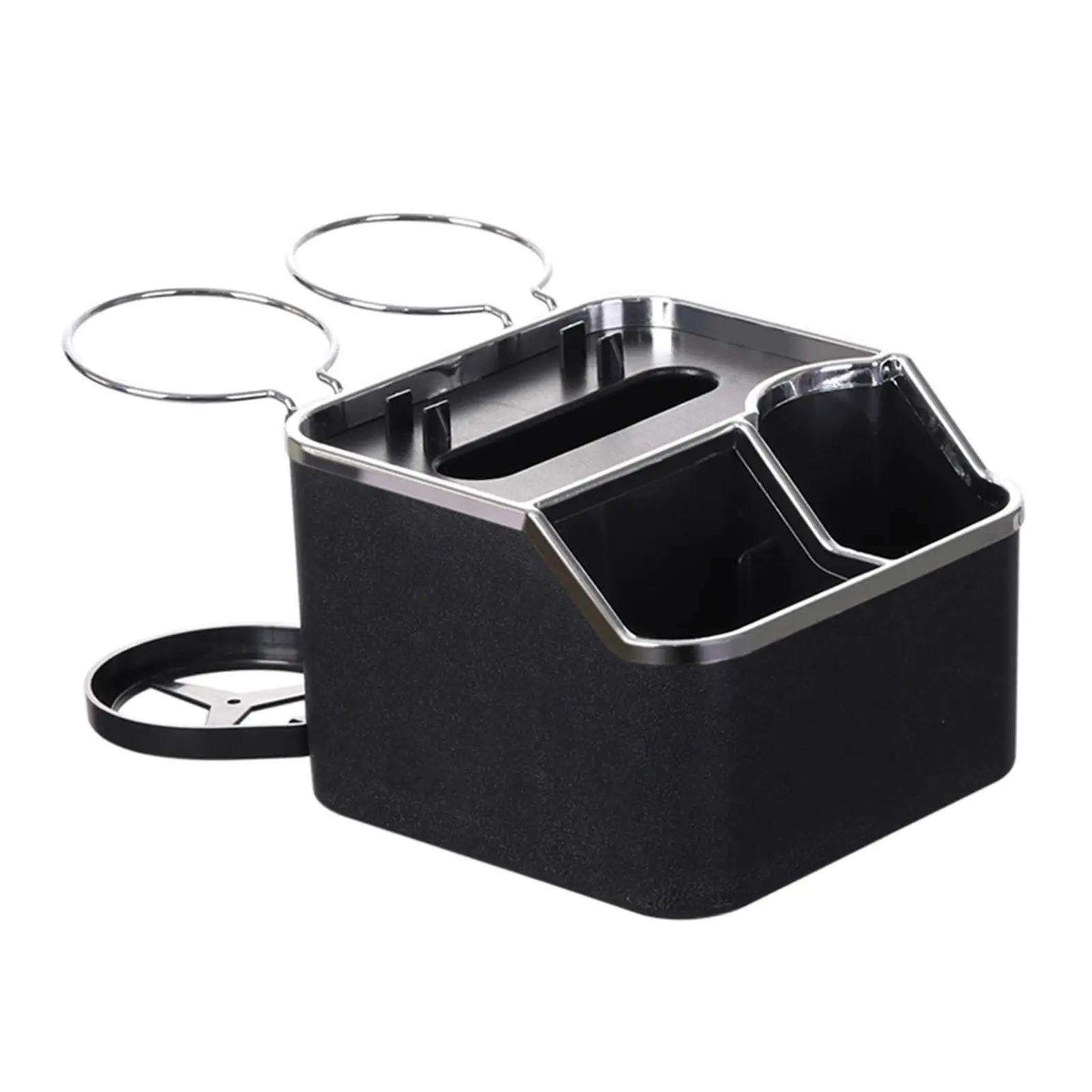  Автомобильный подлокотник Ящик для хранения 3 сетки с 2 складными подстаканниками Чашка Держатель для напитков для ключей