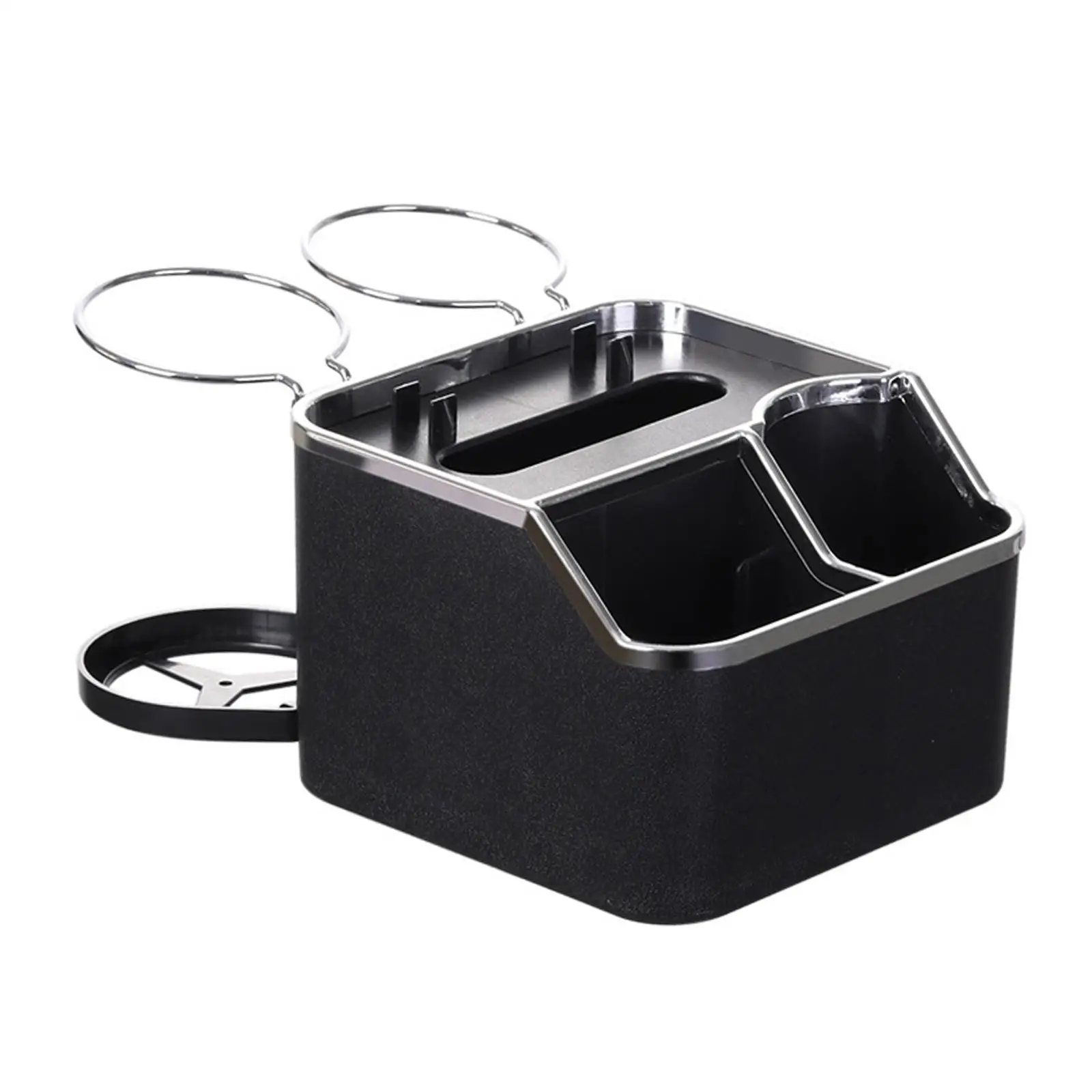  Автомобильный подлокотник Ящик для хранения 3 сетки с 2 складными подстаканниками Чашка Держатель для напитков для ключей
