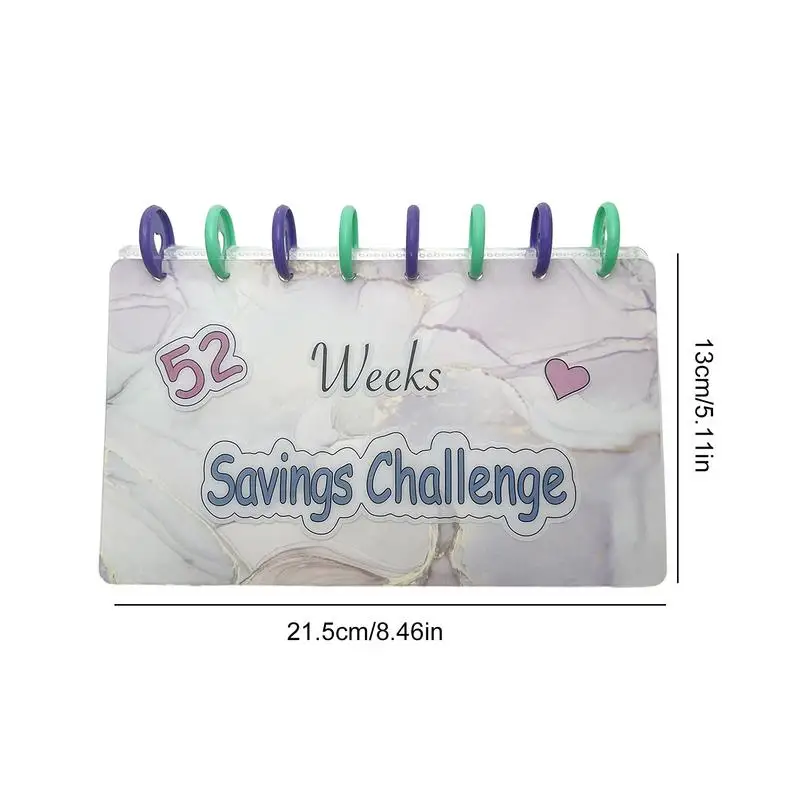 Envelopes Money Saving Challenge 52 недели Мини-органайзер для денежных средств Планировщик для составления бюджета Расходные материалы для управления деньгами для семьи