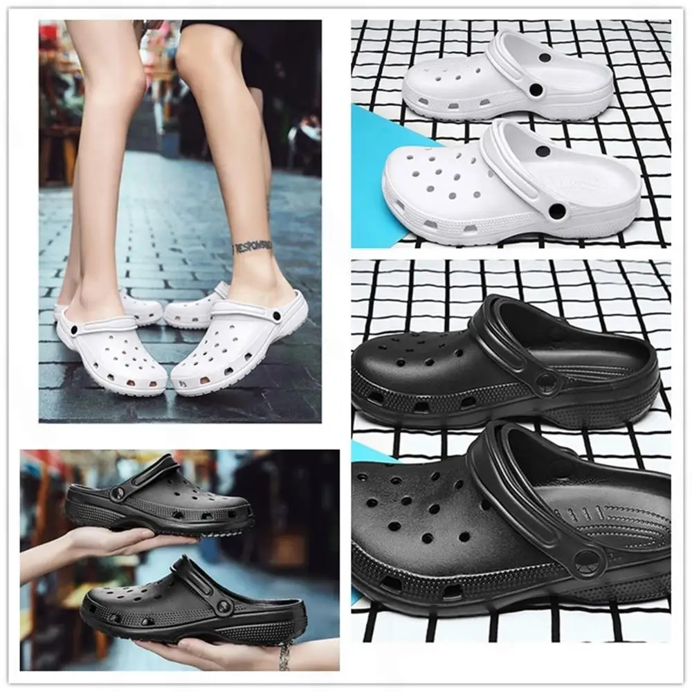 Noisydesigns 2022 Мужские сандалии Летние нескользящие туфли с отверстием Сабо EVA Light Garden Beach Home Снаружи Плоские мужские тапочки