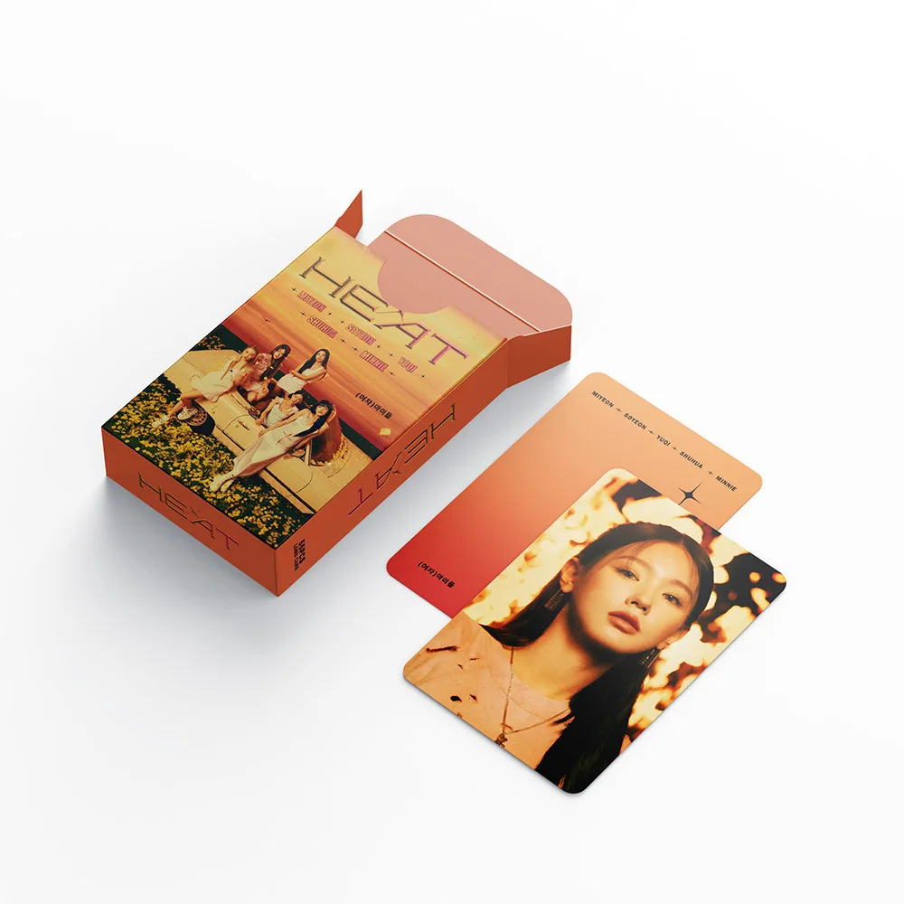 XIURAN 55 шт./коробка (G)I-DLE Я хочу эту мини-альбомную фотокарточку KPOP Lomo Card (ГОТОВЫЙ ЗАПАС)